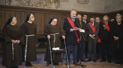 Collboni, con las clarisas de Pedralbes