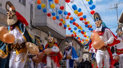 Pantalla es la máscara tradicional de carnaval de Xinzo de Limia, provincia de Ourense.