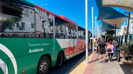 Un autobús del consorcio de la Junta de Andalucía