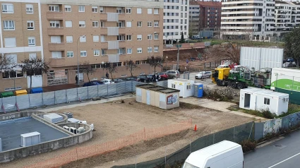 Las obras de la subestación de Cascajos en Logroño