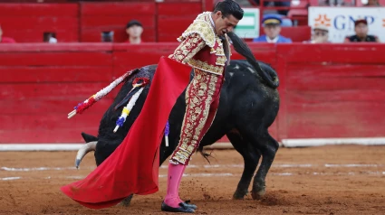 Alejandro Talavante durante su actuación este domingo en La México