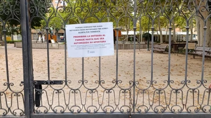 Cierre de parques y jardines