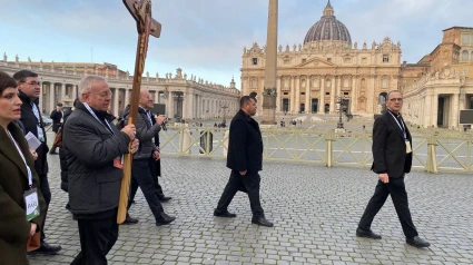 La Delegación de medios de comunicación de los obispados de Baleares participan en el jubileo de los periodistas
