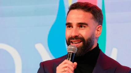 Dani Carvajal, en un acto de la Asociación de la Prensa Deportiva de Madrid