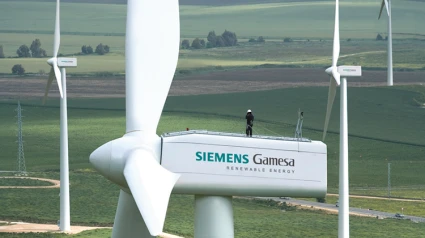 Aerogenerador de de la compañía Siemens Gamesa