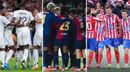 Real Madrid, Atlético de Madrid y Barcelona