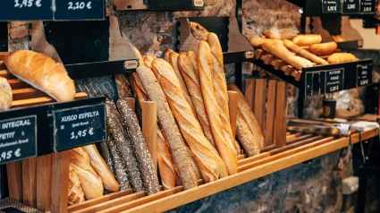 Fotografía de una panadería de Barcelona, imagen de archivo