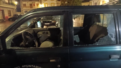 Como ha quedado el coche tras los actos vandálicos