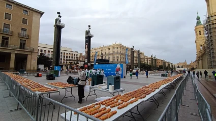 Reparto de roscón por San Valero