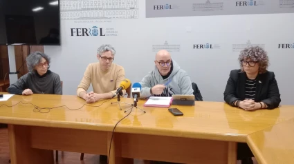 Montserrat Dopico, Iván Rivas, Francisco Xabier Gil y Nerea P. Carballeira en la presentación de la moción