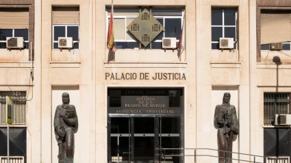 El Palacio De Justicia o tribunales de justicia en Murcia