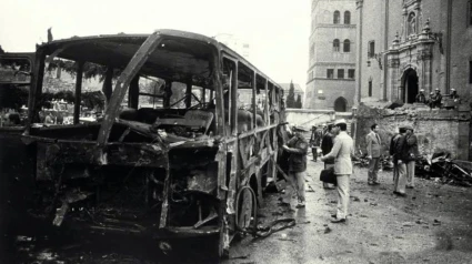 Imagen de archivo del atentado de ETA en San Juan de los Panetes.