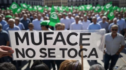 Pancarta sobre MUFACE