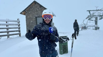 Alberto Herrera comienza su programa esquiando en Formigal-Panticosa