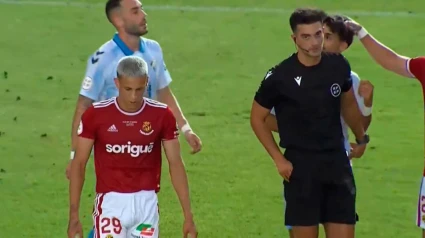 Eder Mallo durante el Nastic- Málaga