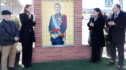 Mural del Rey en la Avenida que lleva su nombre