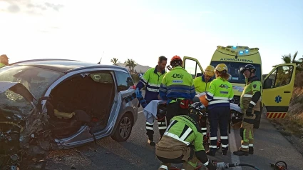 Imágenes del accidente en la N332