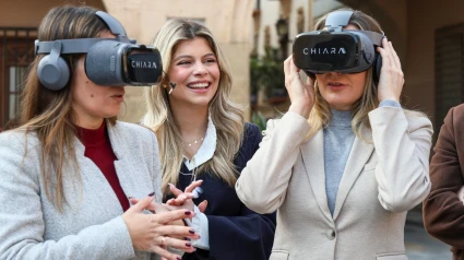 Momento de la presentación de las gafas de realidad virtual de ASTRADE