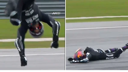 El campeón del mundo de MotoGP ha sufrido una fuerte caída en Sepang.