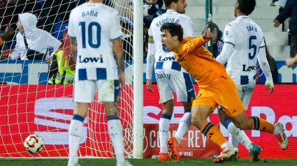 Gonzalo celebra el gol que le da el pase al Real Madrid a las semifinales de la Copa del Rey