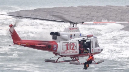 Imagen de archivo del helicóptero del 112 Cantabria.