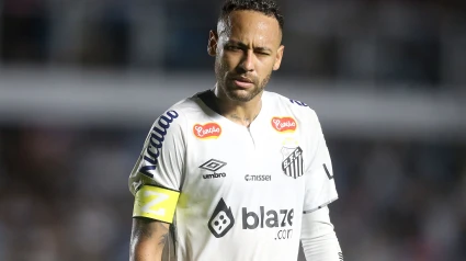 Neymar Jr, en su regreso al Santos