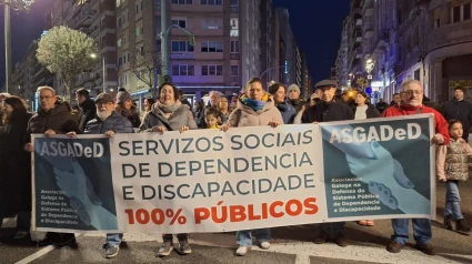 Movilización de ASGADeD en Vigo