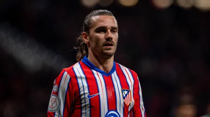 Griezmann durante un partido del Atlético de Madrid.