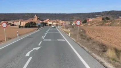 La carretera por la que iba el camionero