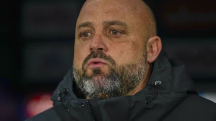 El técnico del Espanyol, Manolo González, durante el encuentro ante el Real Madrid