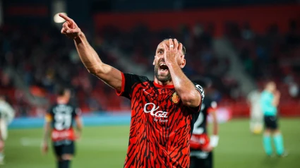 Muriqi celebra su gol ante Osasuna, primero del equipo en 2025