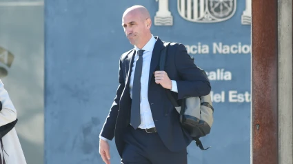 Luis Rubiales, durante el juicio por su beso no consentido a Jenni Hermoso