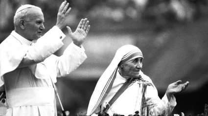 Teresa de Calcuta y Juan Pablo II