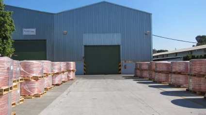 Bobinas de cobre en la factoría de Cunext en Córdoba