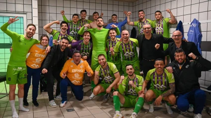 El Illes Balears Palma Futsal celebra su clasificación para la Final 4 de la Copa del Rey