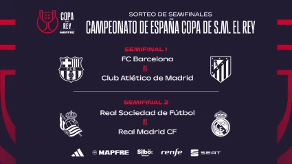 Así quedan las semifinales de la Copa del Rey 2024/2025.