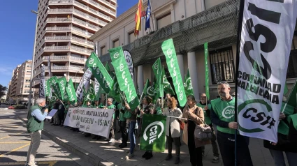 Funcionarios protestan en Castellón ante la subdelegación del Gobierno