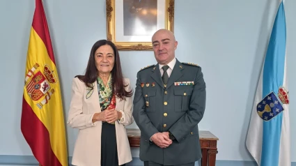 La subdelegada el Gobierno recibió este viernes al nuevo jefe de la Comandancia de la Guardia Civil en Lugo