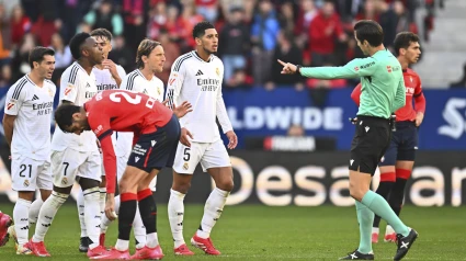 Bellingham, expulsado durante el encuentro entre Osasuna y Real Madrid por Munuera Montero