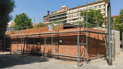 Obras de la cafetería del Salón Isabel II