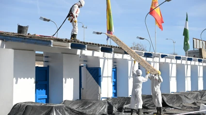 Se reanudan las obras en el Estadio Municipal de Linarejos