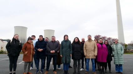 Ana Pontón estuvo este lunes en As Pontes con alcaldes y portavoces del BNG