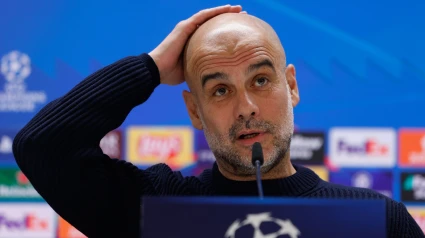 Pep Guardiola, en rueda de prensa