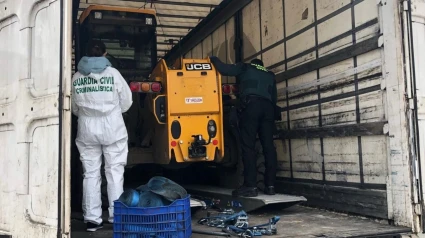 La Guardia Civil recupera maquinaria agrícola que había sido sustraída una hora antes