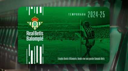 Abono del Real Betis para la temporada 2024/2025.