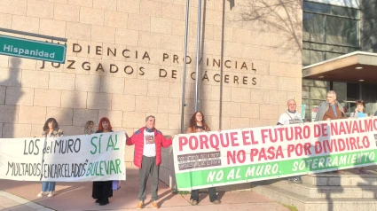 Protestas en el Juzgado de Cáceres