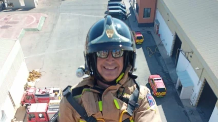 El bombero David Martínez