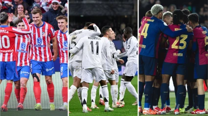 Atlético de Madrid, Real Madrid y Barcelona