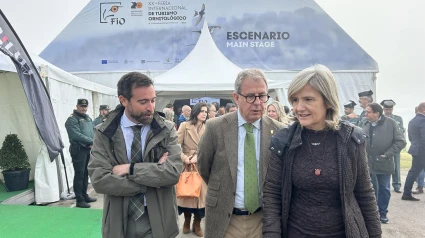 La consejera de Cultura, Turismo, Jóvenes y Deportes de la Junta de Extremadura, Victoria Bazaga, en la inauguración de FIO 2025