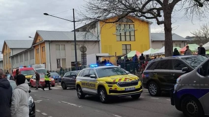 La policía de Mulhouse tras el suceso